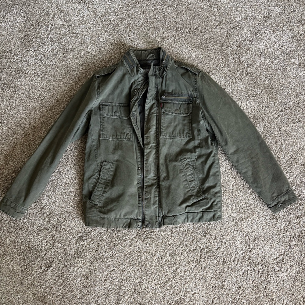 Levi's Military Style Green Jacket